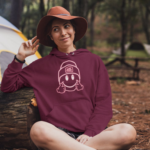 Introducing the ultimate companion for your outdoor adventures – the Happy Camper Hoodie! Designed with the enthusiastic explorer in mind, this hoodie is not just a piece of clothing; it's a declaration of joy and positivity in the great outdoors.